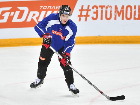 Раскатка "Авангарда" перед матчем с "Автомобилистом"