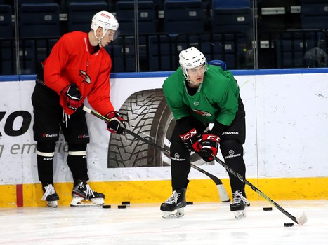 Раскатка «Авангарда» перед выездным матчем с минским «Динамо»