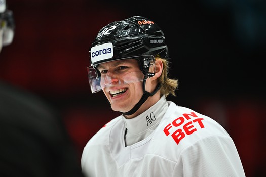 Тренировка «Авангарда» перед первым матчем серии с «Нефтехимиком»