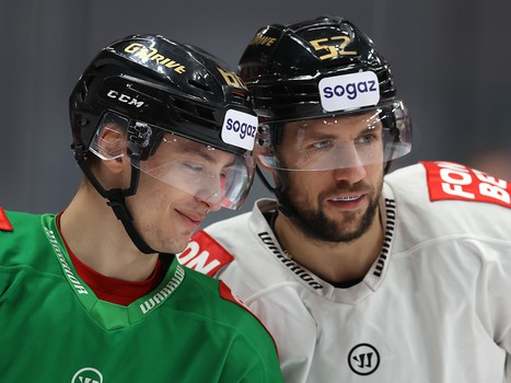 Раскатка «Авангарда» перед матчем с рижским «Динамо»