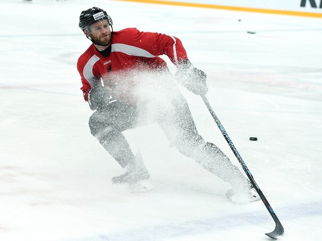 Раскатка "Авангарда" перед матчем с "Куньлунь Ред Стар"