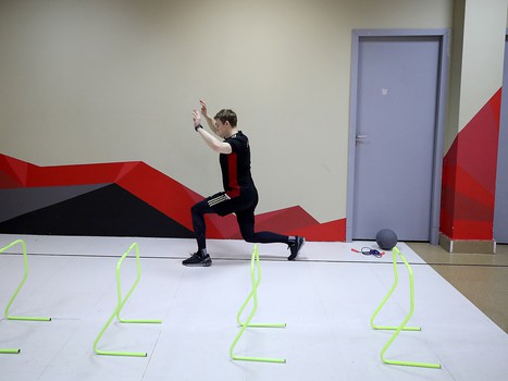 Раскатка «Авангарда» перед матчем с «Нефтехимиком»