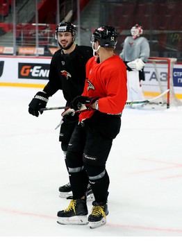 Раскатка «Авангарда» перед матчем с «Сибирью»