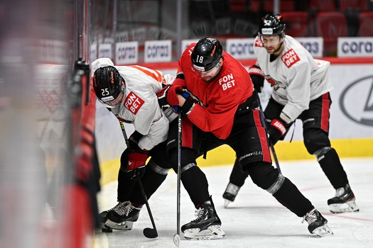 Раскатка «Авангарда» перед матчем с «Локомотивом»