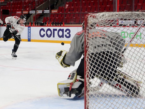 Раскатка «Авангарда» перед вторым матчем серии с «Автомобилистом»