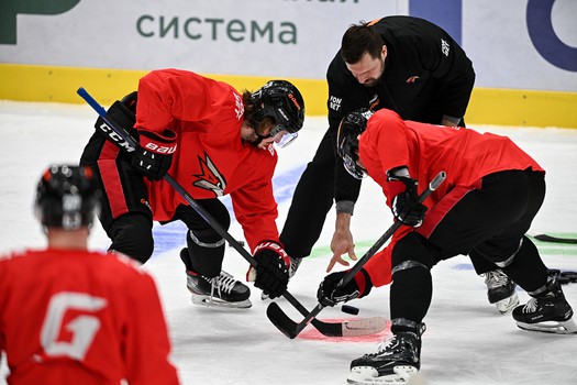 Раскатка «Авангарда» перед матчем с ЦСКА