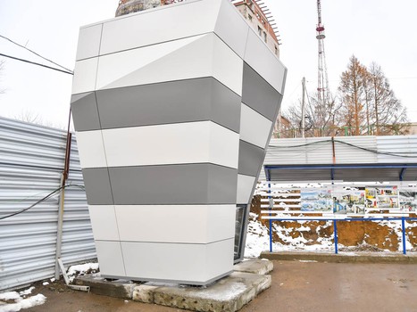 Продолжается строительство Хоккейной академии "Авангард"