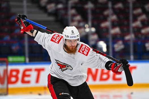 Раскатка «Авангарда» перед матчем в Магнитогорске