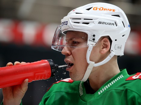 Тренировка «Авангарда» перед вылетом в Череповец