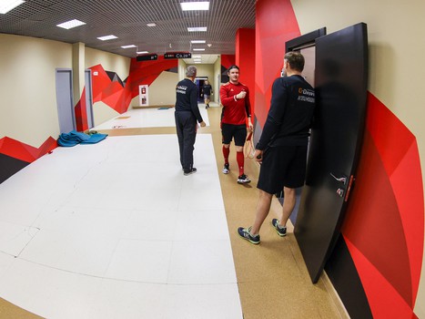 Раскатка «Авангарда» перед матчем с «Сочи»