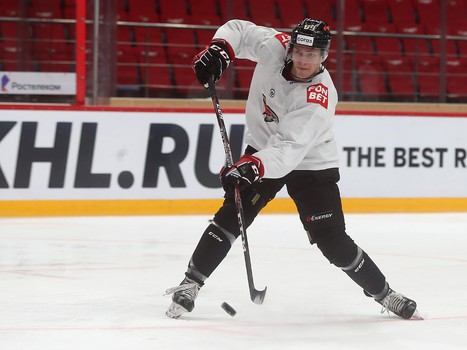 Раскатка «Авангарда» перед матчем с «Йокеритом»