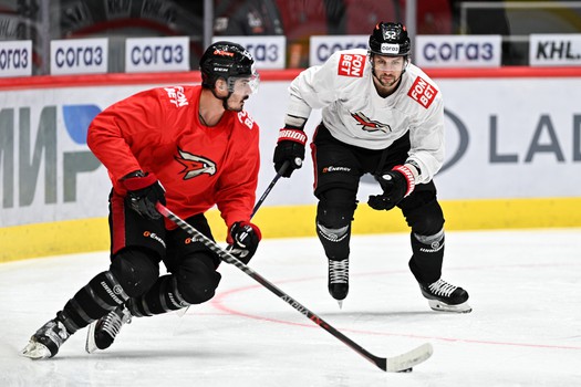 Раскатка «Авангарда» перед первым матчем серии с «Металлургом»