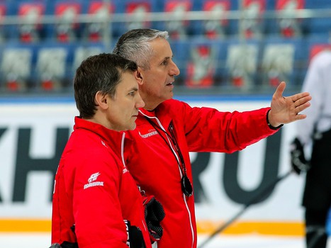 Раскатка «Авангарда» перед матчем со «Спартаком»