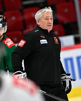 Раскатка «Авангарда» перед матчем с «Витязем»