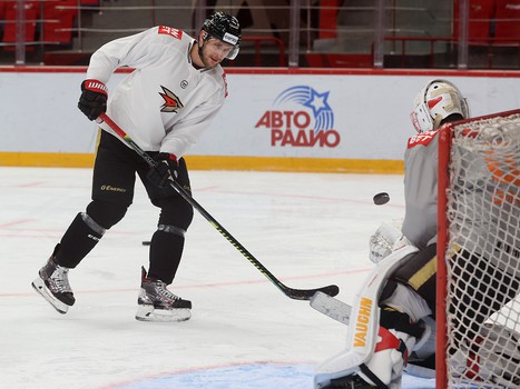 Раскатка «Авангарда» перед матчем против СКА