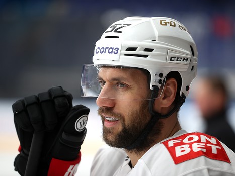 Раскатка «Авангарда» перед матчем в Нижнекамске