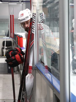 Тренировка «Авангарда» перед первым матчем серии с «Ак Барсом»