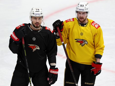 Тренировка «Авангарда» перед матчем во Владивостоке