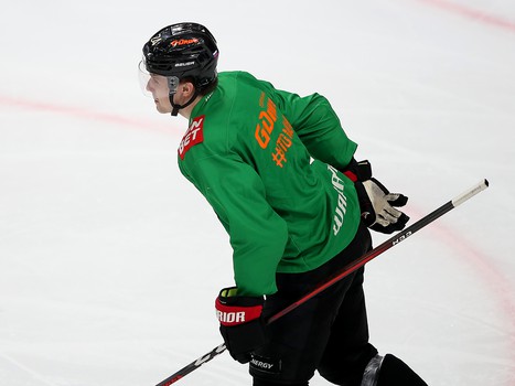 Раскатка «Авангарда» перед матчем с «Локомотивом»