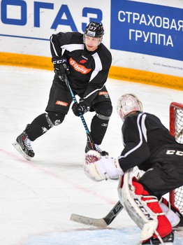 Раскатка "Авангарда" перед матчем с "Трактором"