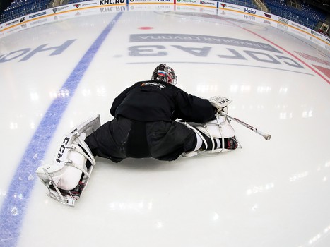 Раскатка «Авангарда» перед матчем с «Автомобилистом»