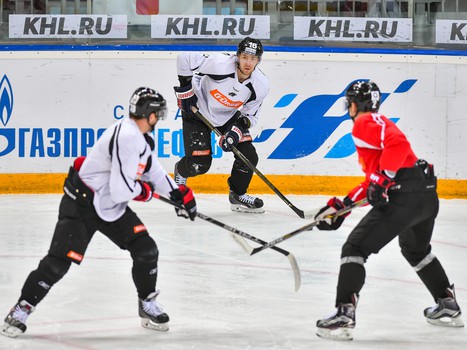 Раскатка "Авангарда" перед матчем с "Куньлунь Ред Стар"