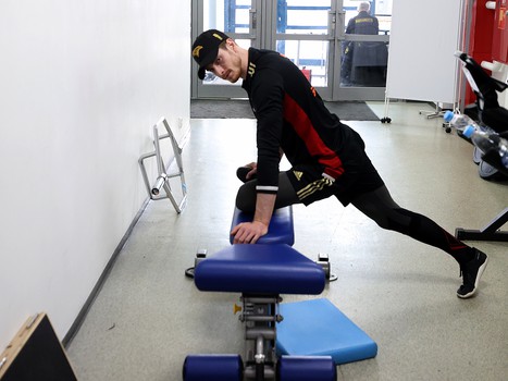 Тренировка «Авангарда» перед вторым матчем серии с «Ак Барсом»