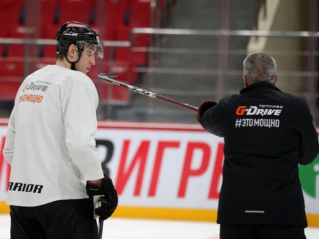 Раскатка «Авангарда» перед матчем с «Салаватом Юлаевым»