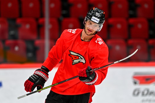 Тренировка «Авангарда» перед матчем с «Витязем»