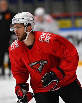 Тренировка «Авангарда» перед матчем в Хабаровске