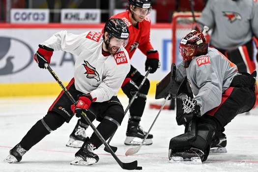Раскатка «Авангарда» перед первым матчем серии с «Сибирью»