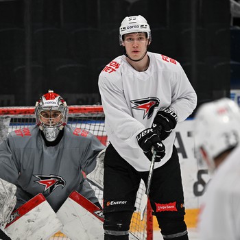 Раскатка «Авангарда» перед выездным матчем с московским «Динамо»