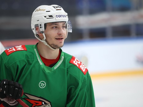 Раскатка «Авангарда» перед матчем в Нижнекамске