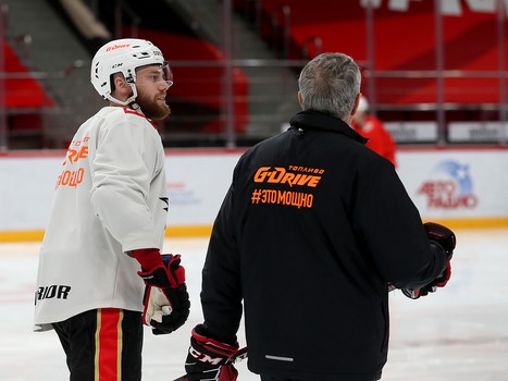 Тренировка «Авангарда» во время паузы в чемпионате