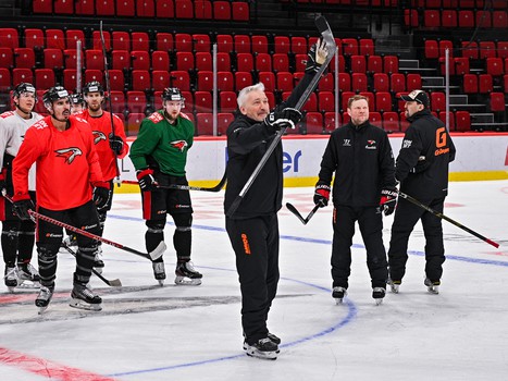 Открытая тренировка «Авангарда» перед вторым раундом плей-офф