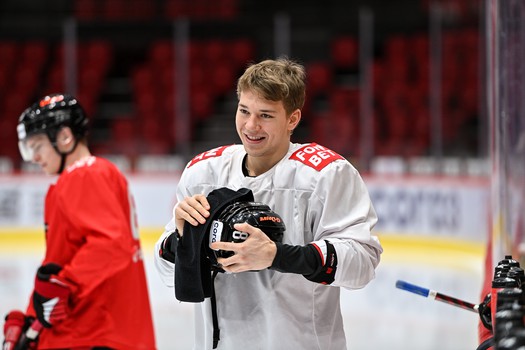 Раскатка «Авангарда» перед матчем с московским «Динамо»