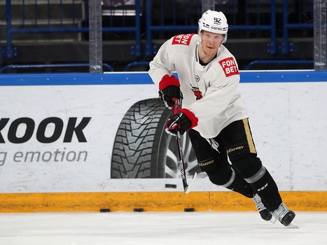 Тренировка «Авангарда» перед первым матчем серии в Магнитогорске