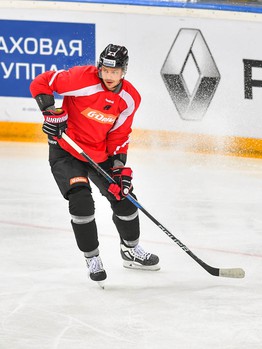 Раскатка "Авангарда" перед матчем с "Югрой"