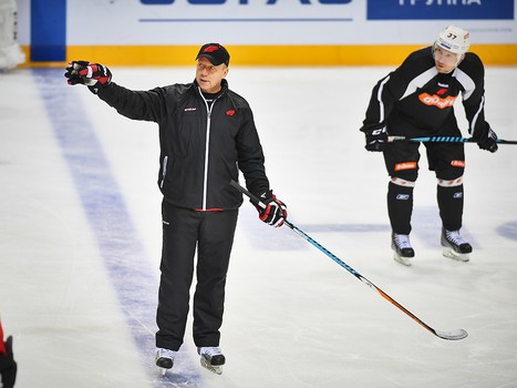 Раскатка "Авангарда" перед выездным матчем с "Локомотивом"