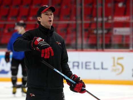 Раскатка «Авангарда» перед матчем с «Нефтехимиком»