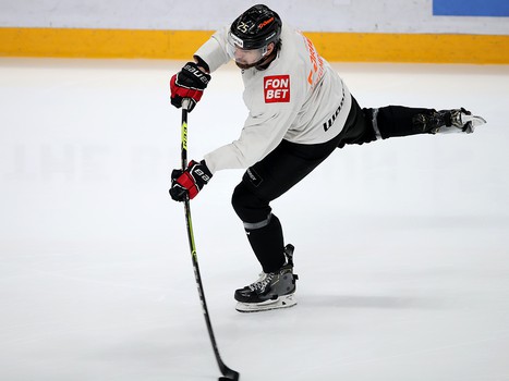 Раскатка «Авангарда» перед матчем с «Локомотивом»