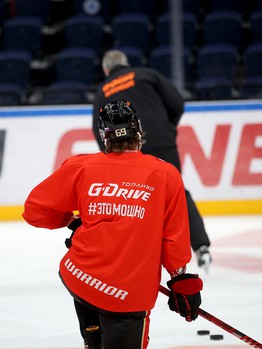 Раскатка «Авангарда» перед юбилейным матчем с «Ак Барсом»