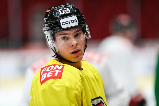 Тренировка «Авангарда» перед матчем с «Трактором»