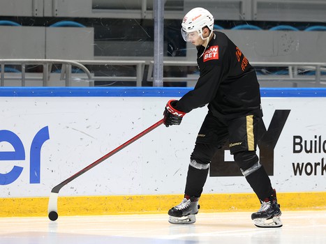 Тренировка «Авангарда» перед матчем в Нур-Султане