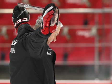 Раскатка «Авангарда» перед матчем с «Адмиралом»