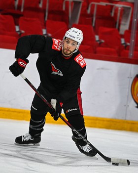 Тренировка «Авангарда» перед матчем в Екатеринбурге