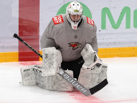 Тренировка «Авангарда» перед матчем во Владивостоке