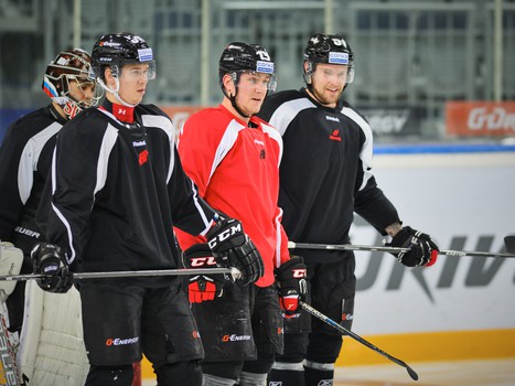 Раскатка "Авангарда" перед матчем с "Адмиралом"