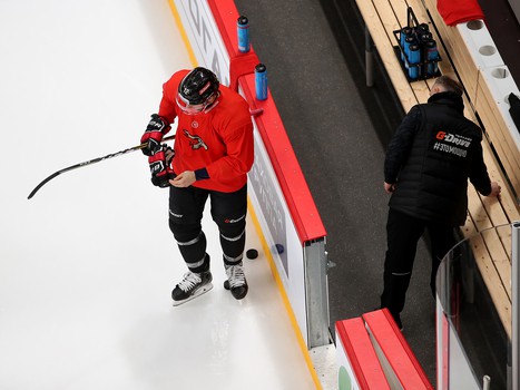 Раскатка «Авангарда» перед матчем с ЦСКА