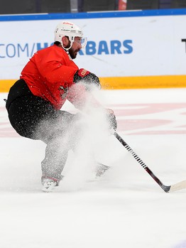 Тренировка «Авангарда» перед пятым матчем серии с «Ак Барсом»